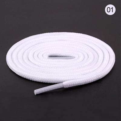 4 Paar Witte Ronde Schoenveters 120 cm – Voordeelpak Stevige Duurzame Veter