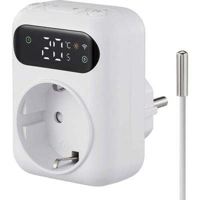Sygonix SY-6824096 Universele thermostaat Montagewijze: Tussenstekker Weekprogramma 1 stuk(s)