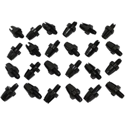 Zakje met 25 fietskabelspanners met gleuf, aluminium P2R M10
