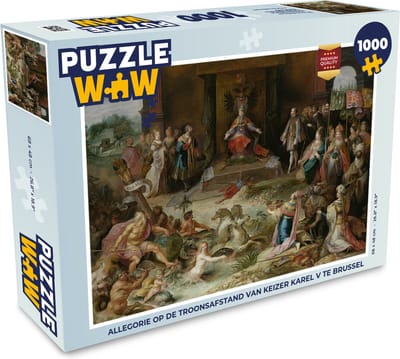 Puzzel Alrie op de troonsafstand van keizer Karel v te Brussel - Legpuzzel - Puzzel 1000 stukjes volwassenen