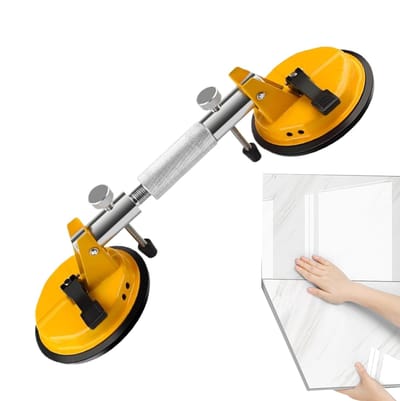 Naadzetter Steen - Tegel Leggereedschap - Nauwkeurig Plaatsen - Compact Vacuüm - 47 cm - Zwart