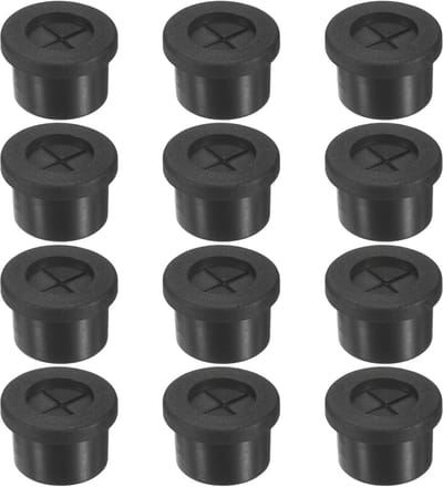Dailygoods - M METERXITY Set van 12 rubberen doorvoertules voor bedrading, 14 mm bureaudoorvoertule, dubbelzijdige flexibele kabeldoorvoer, bureaugatafdekking voor kabels/draden door beschermingskabeldoorvoertule
