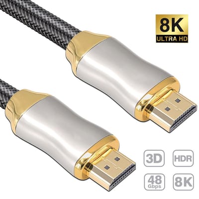 HDMI 2.1 kabel - Ultra high speed - 8K (30 Hz) - 4K (60 Hz) - Full HD 1080p - Ethernet - 3D - ARC - Male naar male - Geschikt voor TV - DVD - Laptop - PC - Beamer - Monitor - 2 meter - Allteq