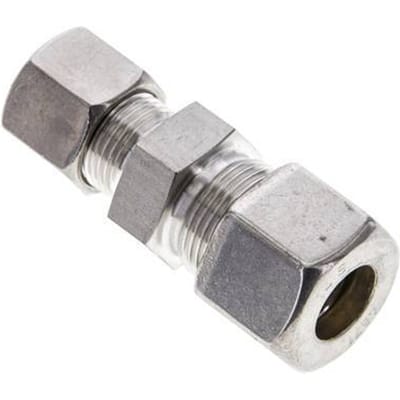 10S & 14S RVS Rechte Knelfitting 400bar ISO 8434-1