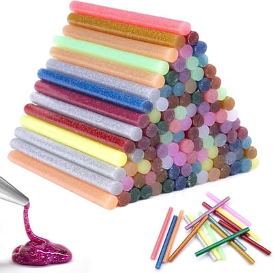 Kleurige Hot Melt Lijmpennen - 120 Stuks Lijmstiften voor Lijmpistool, Ideaal voor DIY, Knutselen en Reparaties in 10 Kleuren