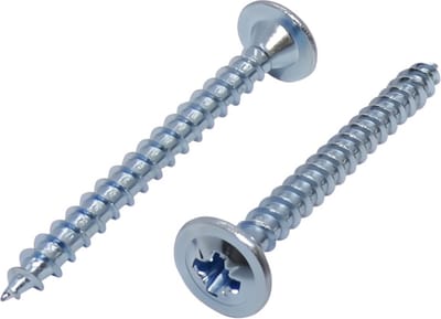 SPAX schroeven voor achterwanden, Pozidriv verzinkt Cr3+ industriële verpakking, 4,5X60