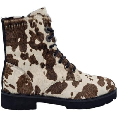 Iqonic veterboots Koeienprint Polly 4.03