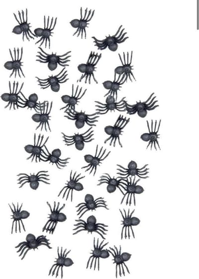 Akyol - Halloween nep spinnen - Nep spinnen - Halloween - 30 stuks - Zwart - halloween nep spinnen - zwarte nep spinnen - spinnen - knutselen - nepspinnen zwart - spinnen - spinnen 30 stuks - zwarte spinnetjes