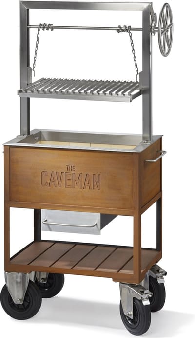 Caveman Grill 'Home' - Argentijnse Grill - Santa Maria Grill - Barbecue - Houtvuur & Houtskool - Verstelbaar Rooster - Vrijstaand - Dutch Design