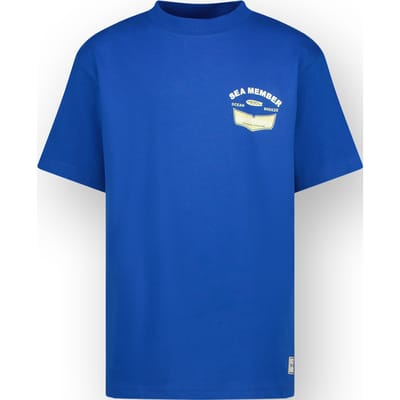 Vingino Boys Helgie T-shirt Seascape Blue Size: 10 | T-shirts Outlet | Unisex | Blauw