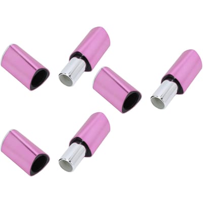 Lot de 3 tubes de rouge à lèvres vides de forme trilatérale, contenants pour baume à lèvres, maquillage, outil de fabrication de cosmétiques pink
