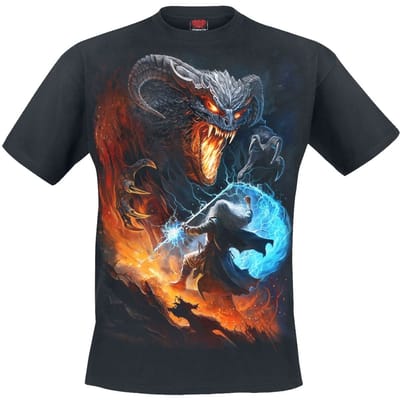 Spiral T-shirt - Infernal Duel - S tot 4XL - voor Mannen - zwart