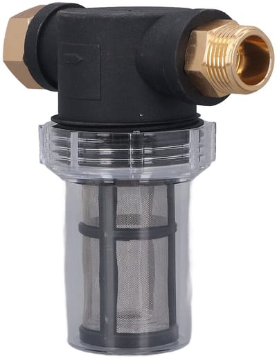 Allecto - Sedimentwatervoorfilter - Tuinslangfilter - Bescherming voor hogedrukreiniger - 3/4 inch - Inline waterfiltratiesysteem - Geschikt voor h...