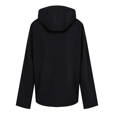 Regatta Heren Navigate Dubbellaags Soft Shell Jacket met capuchon (Zwart/Lijkgroen)