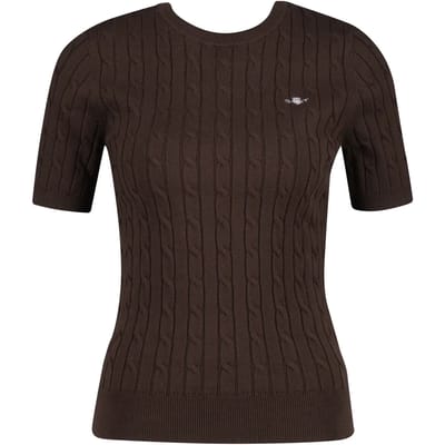 Korte mouwen stretch trui dames Gant