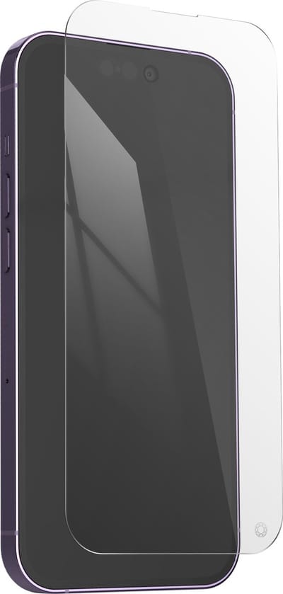 Force Case, Screenprotector geschikt voor iPhone 14 Pro - Organic Glass, Transparant