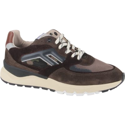 Floris van Bommel - DE TREENER 01.19 - Lage sneakersVrije tijdsschoenenHeren sneakers - Kleur: Bruin - Maat: 42