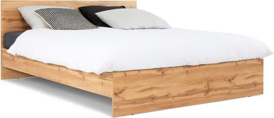 Maxi Bed Tim 140 x 200 cm - Bedframe Eiken - Bedombouw - Tweepersoonsbedden