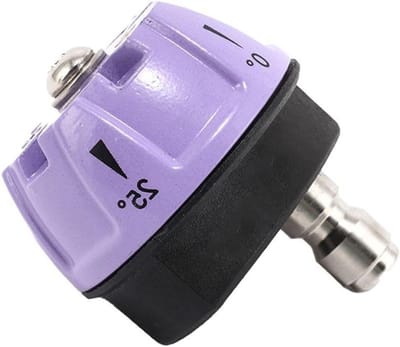 Hogedrukreiniger Mondstuk - Reinigingsgereedschap - Auto Reinigen - Vijf standen spuitpatronen - 40 x 40 mm - Paars