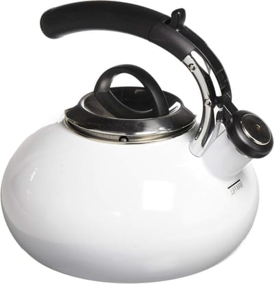 Klassieke Waterkoker - Grote Ketel - Water Koken - Snelle Verwarming - 2 Liter - Wit