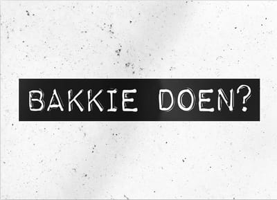 Paper Dreams Kaart Bakkie Doen 15 X 10,5 Cm Papier Zwart/wit