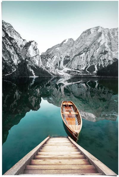 Poster Bergmeer - 91,5 x 61 - Papier - REINDERS