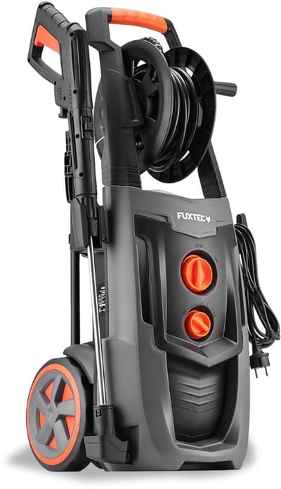 FUXTEC hogedrukreiniger FX-HDR2200 - 2200W, 170 bar, 450 L/u, turbomondstuk, reinigingsmiddelentank, 8m slang