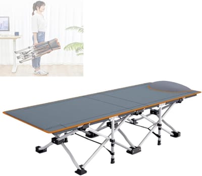 Opvouwbaar Campingbed - Stevig Klapbed - Buiten Ontspannen - Geen Montage Nodig - 100 kg Draaglast