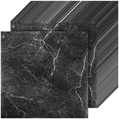 40 Stuks Zelfklevende PVC Vloertegels voor Keuken en Badkamer - Grijs Marmer Effect, 3.6 m², Ideaal voor Woonkamer en Renovatie