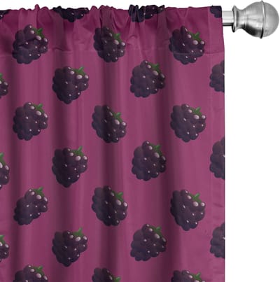ABAKUHAUS – Gordijnen 2x75x175 cm – Microvezel, halverduisterend, Magenta