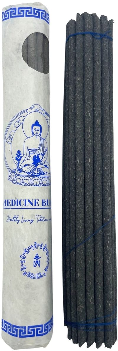 Rolled Pack of 30 Premium Tibetan Incense - Medicine Buddha