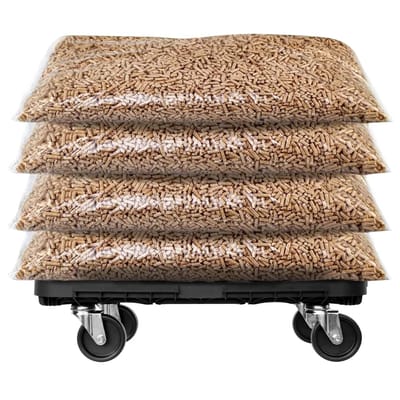 vidaXL - Transporttrolleys - 2 - st - 300 - kg - polypropeen - zwart