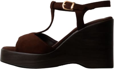 Sandalen met plateauzool en bandje van R and Be