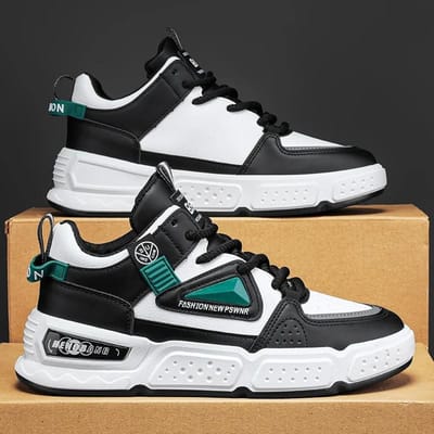 Mode Platform Mannen Skateboardschoenen Outdoor Casual Sneakers Ademende Tennis Wandelen Hardlopen Schoenen Joggen Sportschoenen 39 white