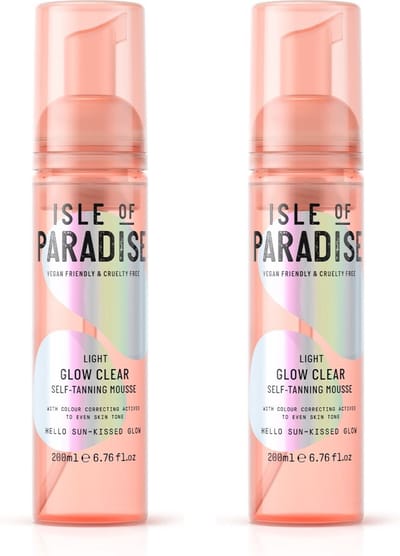 Isle of Paradise - Light Glow Clear Self Tanning Mousse 400 ml