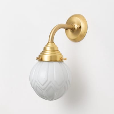 Wandlamp Victory Curve Messing - Art Deco Trade
