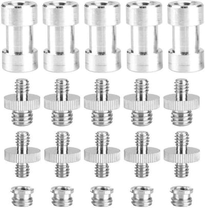 Dailygoody - 1/4 inch 3/8 inch schroefdraad adapter - 20 stuks