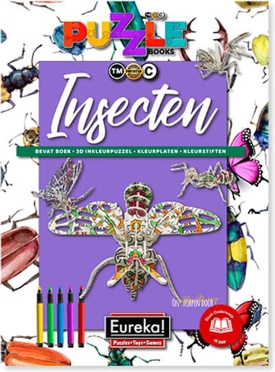 Eureka 3D Puzzle Books Kleur- en Puzzelboek - Insecten