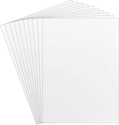 Dailygoods- Mylar Stencil 10 Stuks - A4 Sjablonen - Snijbaar - Duurzaam - Flexibel - 30,5 x 21,7 cm