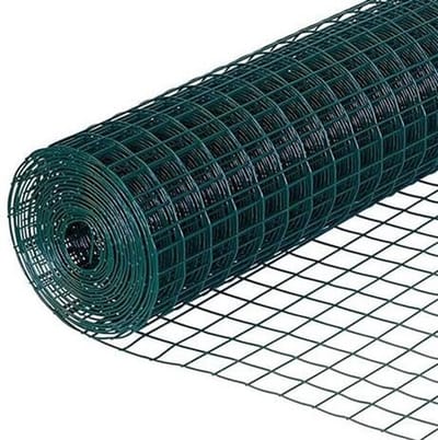 Dailygoods- Kippengaas Duurzaam - Kunststof omhulde Stalen Gaas - Omheining voor Gevogelte - Afmetingen 1 m x 5 m - Weerbestendig - Corrosiebestendig