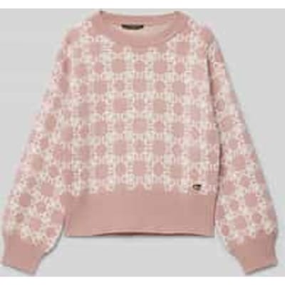 Gebreide pullover met ribboorden