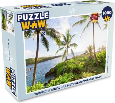 Puzzel Tropisch landschap met palmbomen in Maui - Legpuzzel - Puzzel 1000 stukjes volwassenen