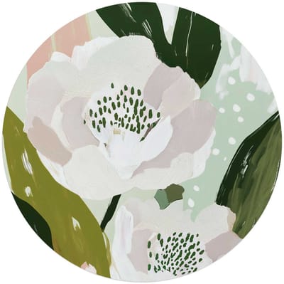 Glasschilderij Bloemen - Ø 70 - Glas - REINDERS