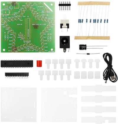 Allecto - Kleurrijk lichtpentagram - Led soldeerkit - Diy elektronica
