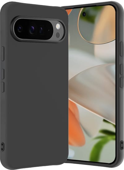 Hoes - Geschikt voor Google Pixel 10 Pro - Sterk & Shockproof - Hoesje Cover - Siliconen Case - Zwart