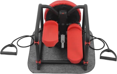 Mini stepper - Fitness stepper - Thuis trainen - Geïntegreerd ontwerp - 42 x 34.5 x 32 cm - Rood