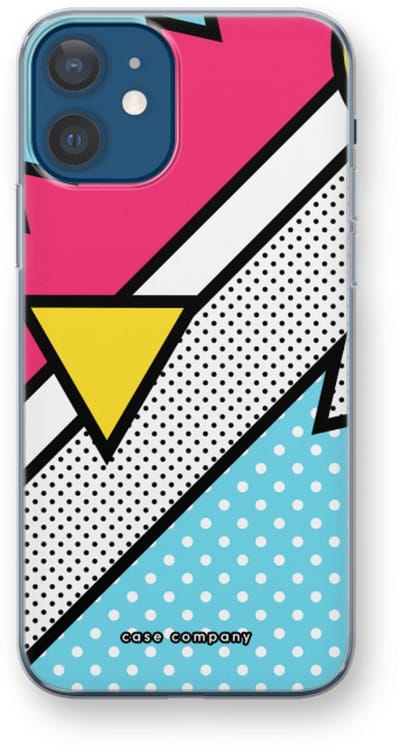 Case Company® - Hoesje geschikt voor iPhone 12 hoesje - Pop Art #3 - Soft Cover Telefoonhoesje - Bescherming aan alle Kanten en Schermrand