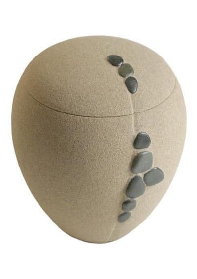 Ecologische Bio Urn Zand met keien oplosbaar Voor Dieren Kat - Hond - Paard - Konijn & Mensen 3 Liter