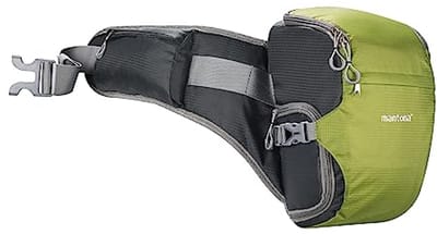Cameratas voor DSLR of CSC camera - Groene heuptas met regenhoes
