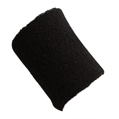 1 pièce Bandeau de poignet Léger Fil de coton Hommes et Femmes Actif Tennis Badminton Bandeau anti-transpiration Absorption de la sueur Support de poignet Sangle de poignet noir